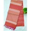 Jute linen cotton saree