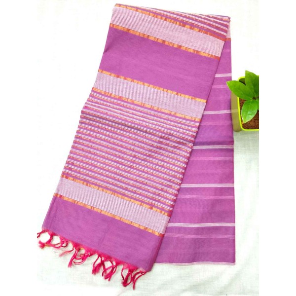 Jute linen cotton saree